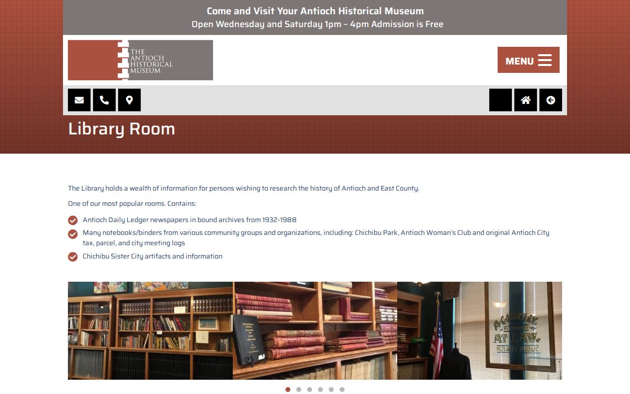 Antioch city directory research in the Antioch Historical Museum Library Room