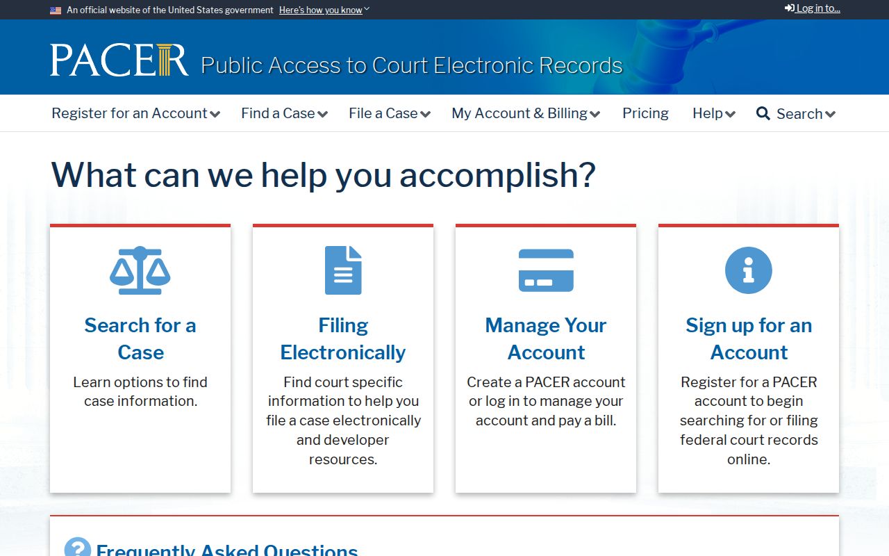 Antioch resident lookup federal court PACER access